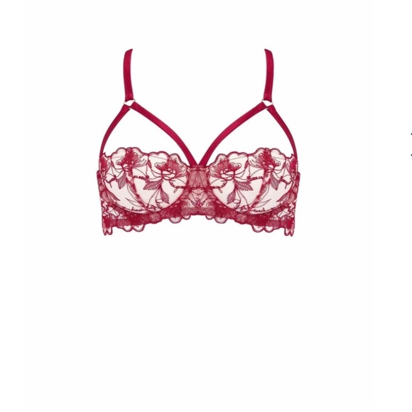 Fleur of England Marilyn Strap Balcony Bra 32DD - Picture 3 of 3